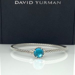 David Yurman Châtelaine Bracelet w/Blue Topaz